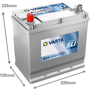 Type 049H Varta Dynamic SLI Car Battery 12V 45Ah  (Short Code: B24) (Varta DIN: 545 079 030)
